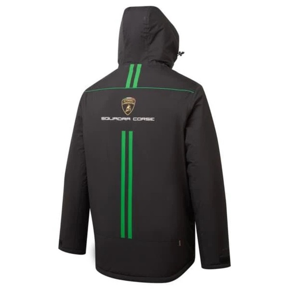 Lamborghini Squadra Corse Men's Team Winter Jacket Black Size S 💎 - Picture 4 of 4